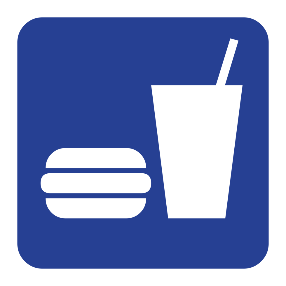 Fast Food Sign Symbol on Transparent Background png