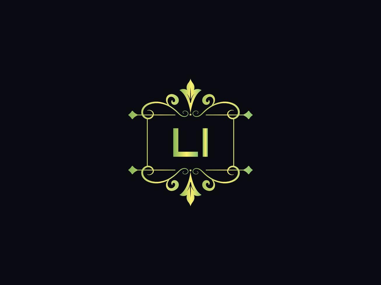 Simple Li Logo Vector, initial Li Luxury Logo vector