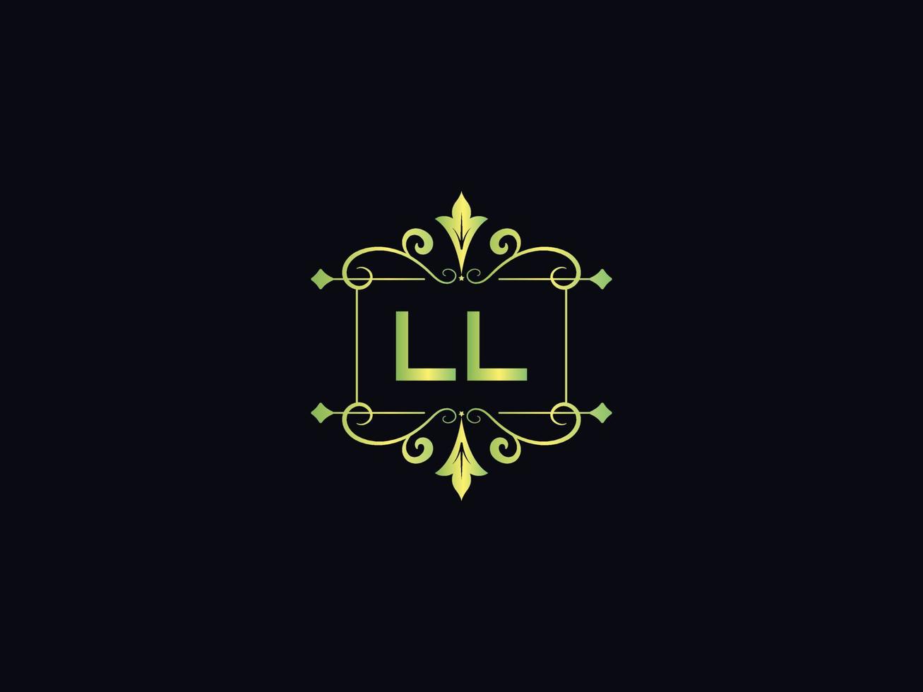Simple Ll Logo Vector, initial Ll Luxury Logo vector