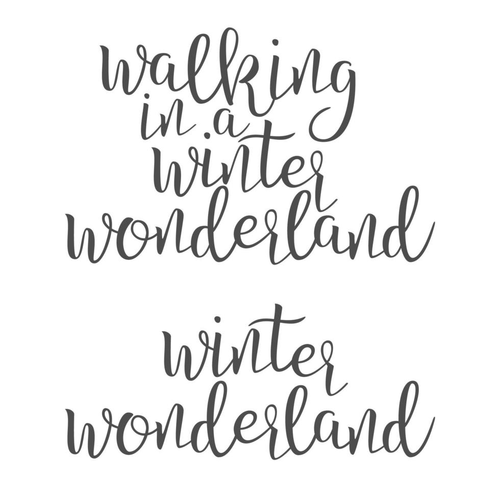 Funny Modern Calligraphy Of Wonderland Word Vector