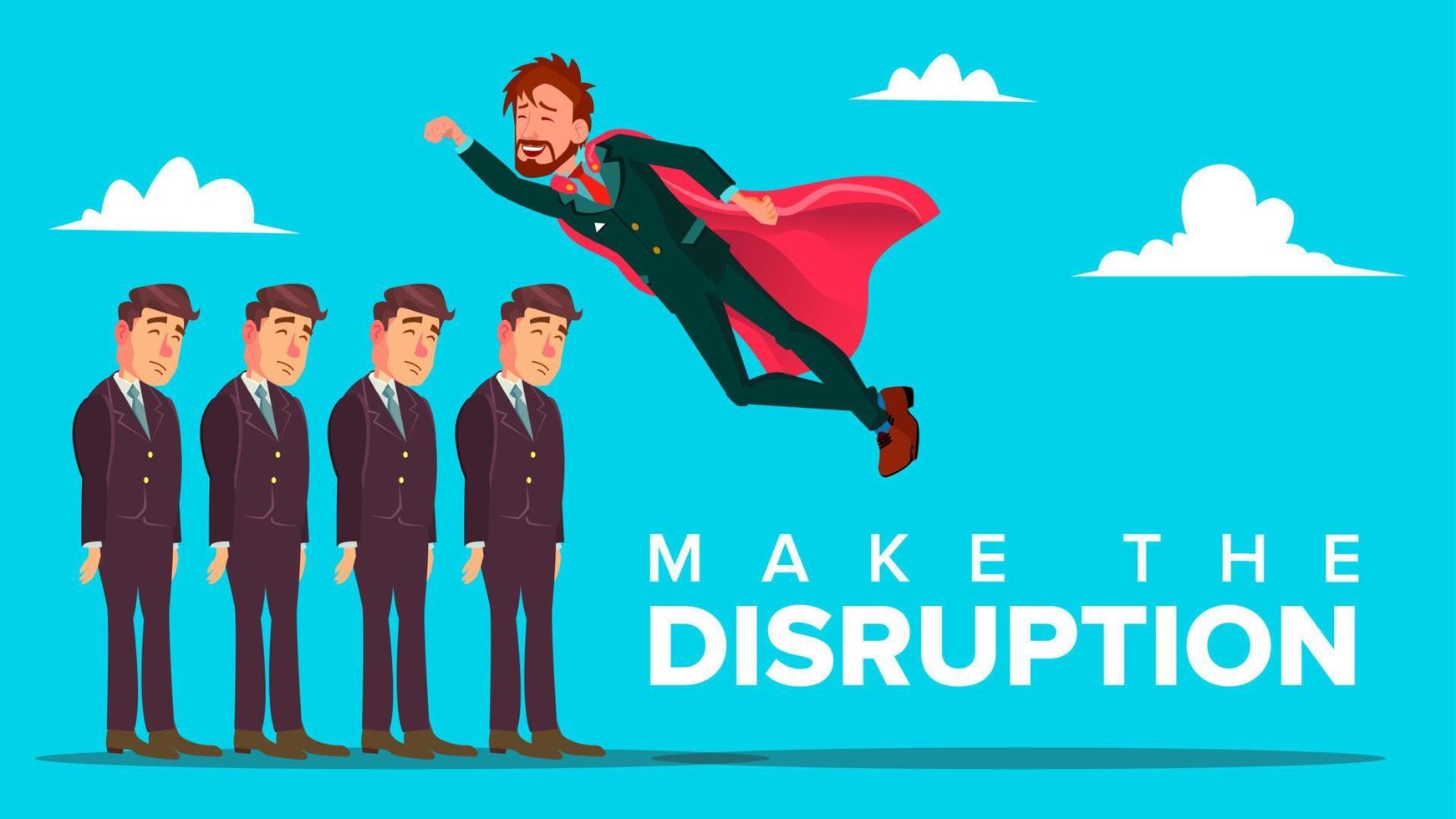 Make Disruption Creative Thinking Vector Banner Concept