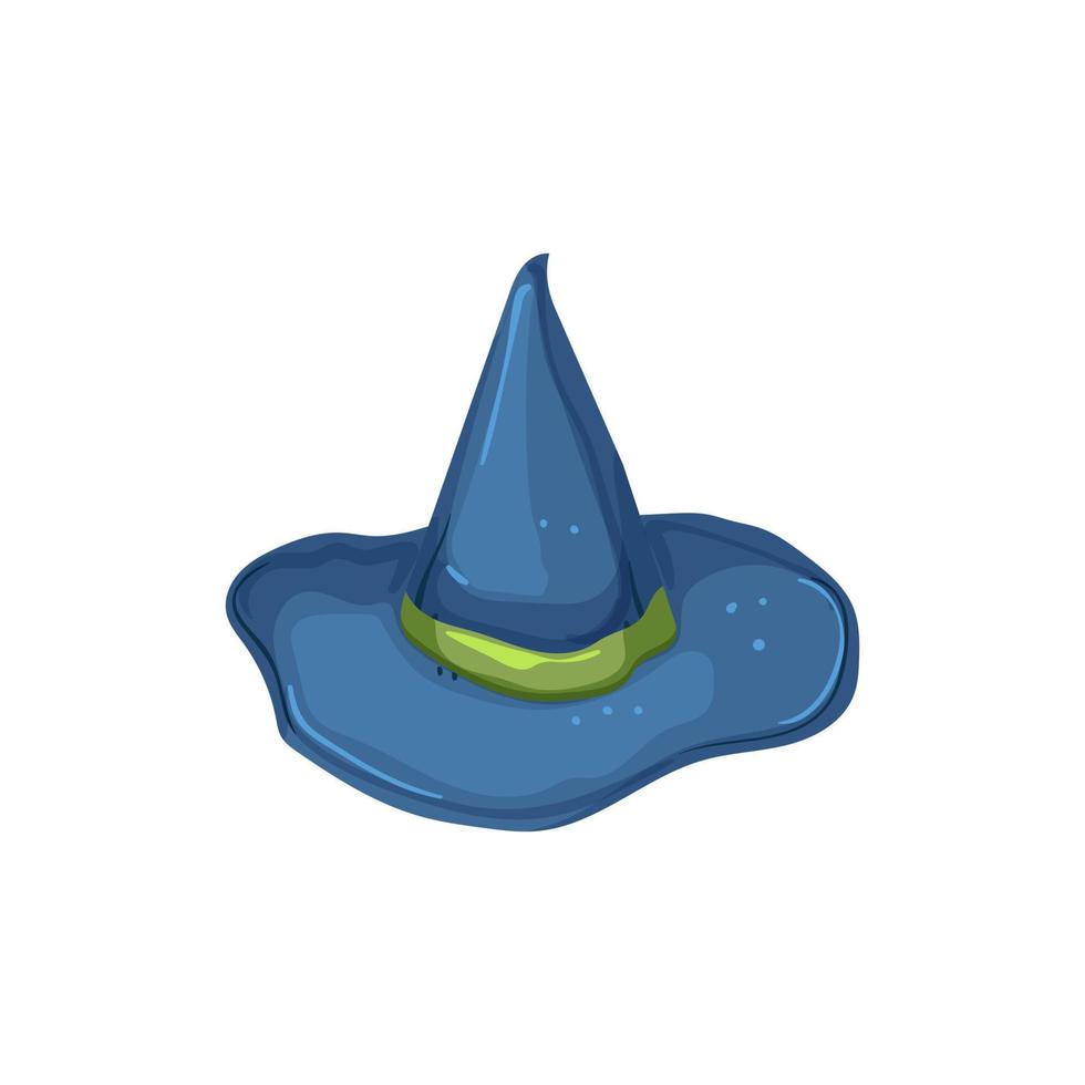 sorcery wizard hat cartoon vector illustration