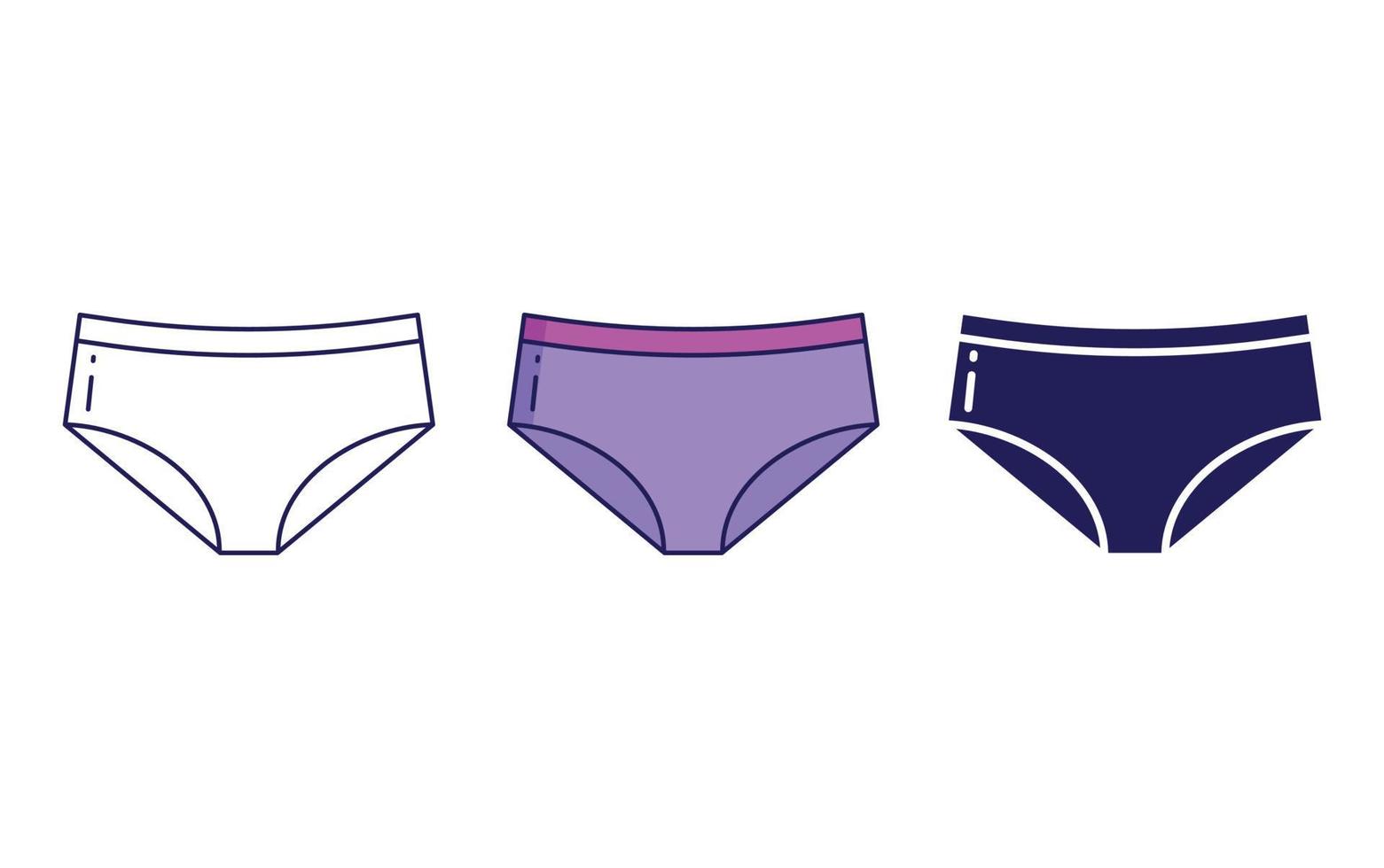 Woman Underwear icon vector