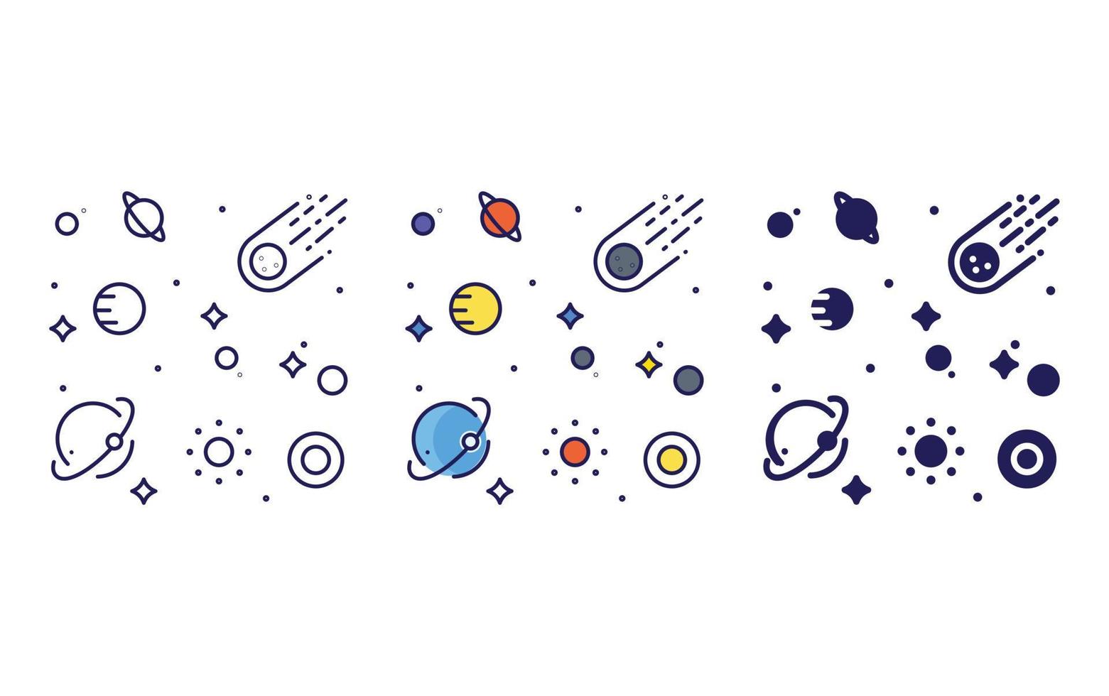 Universe, space icon vector