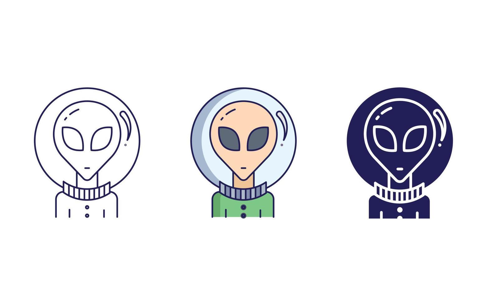 Alien, Extraterrestrial icon vector