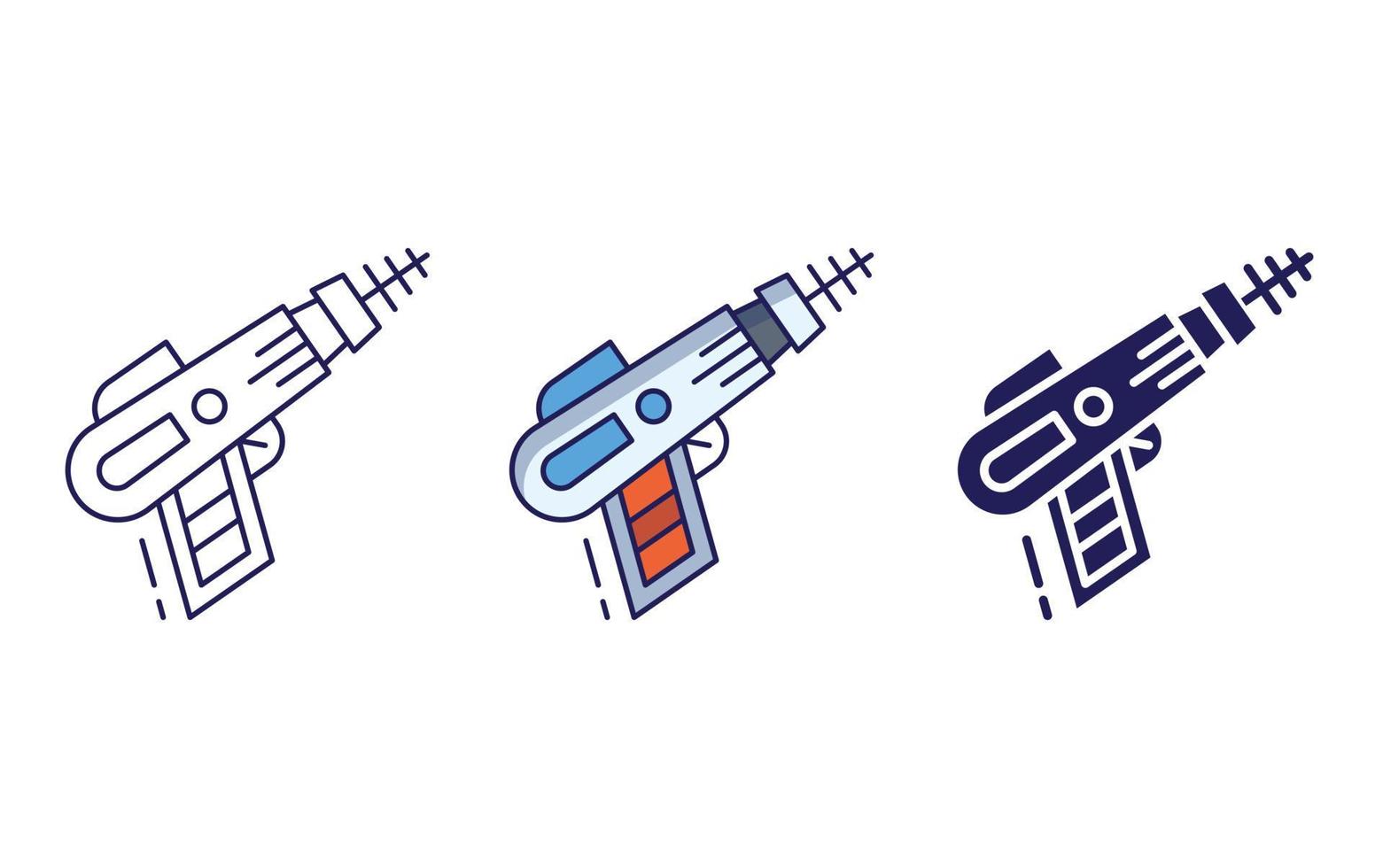 Laser Gun icon vector