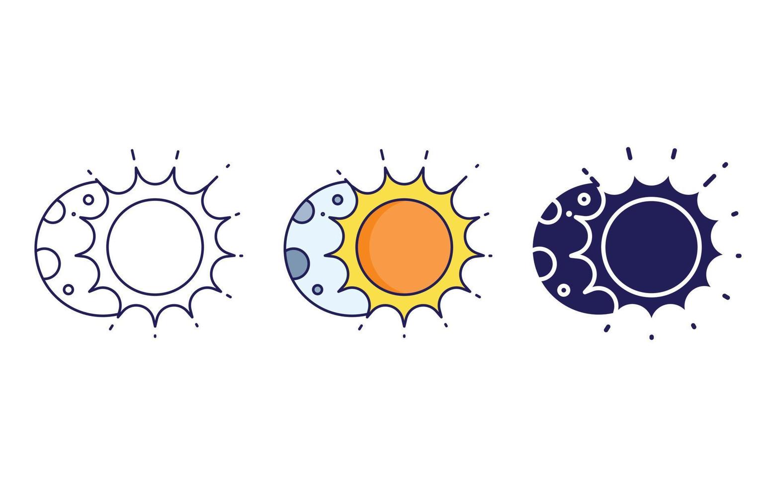 Lunar Eclipse icon vector