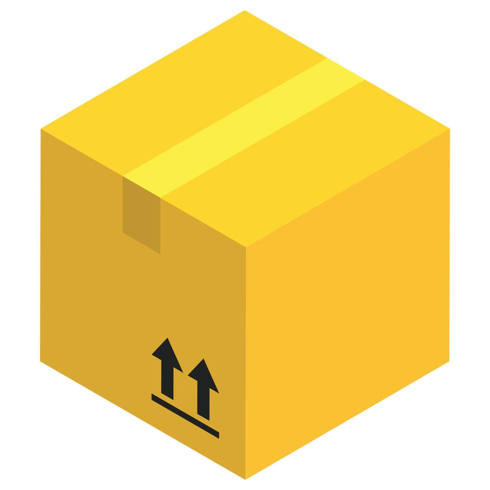 Package - Isometric 3d illustration. vector