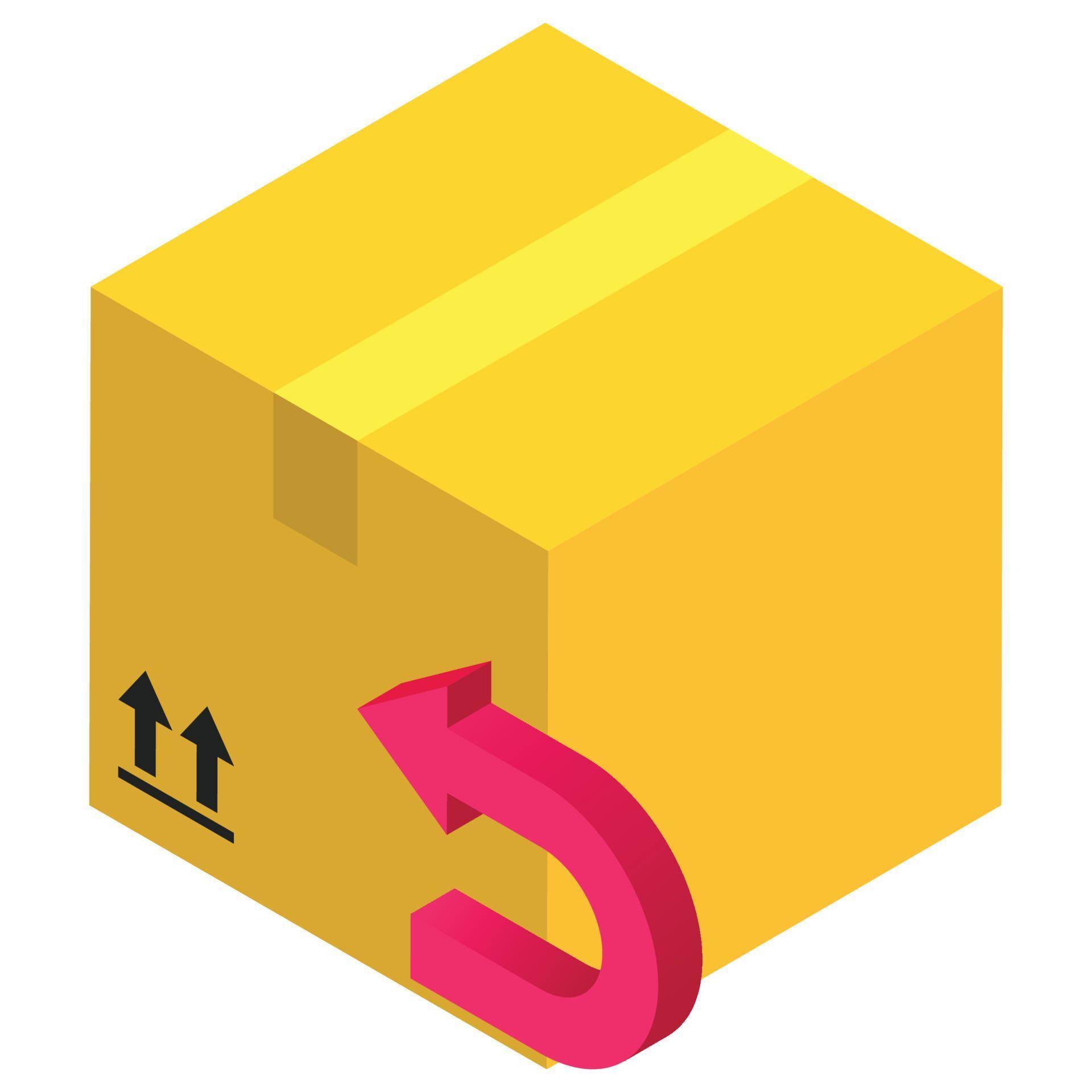 Return Parcel Isometric 3d illustration. 17393922 Vector Art at Vecteezy