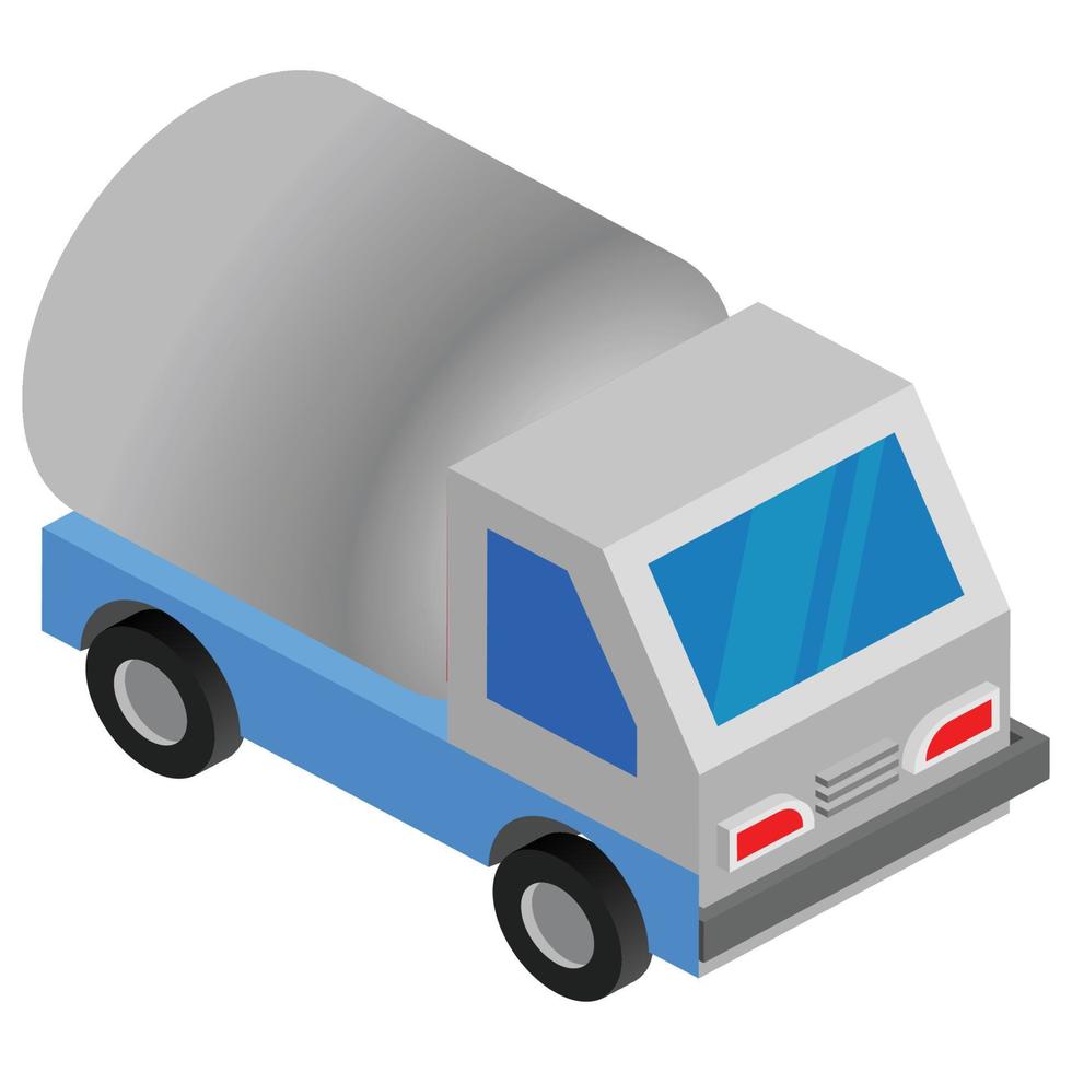 Oil Container - Isometric 3d illustration. vector
