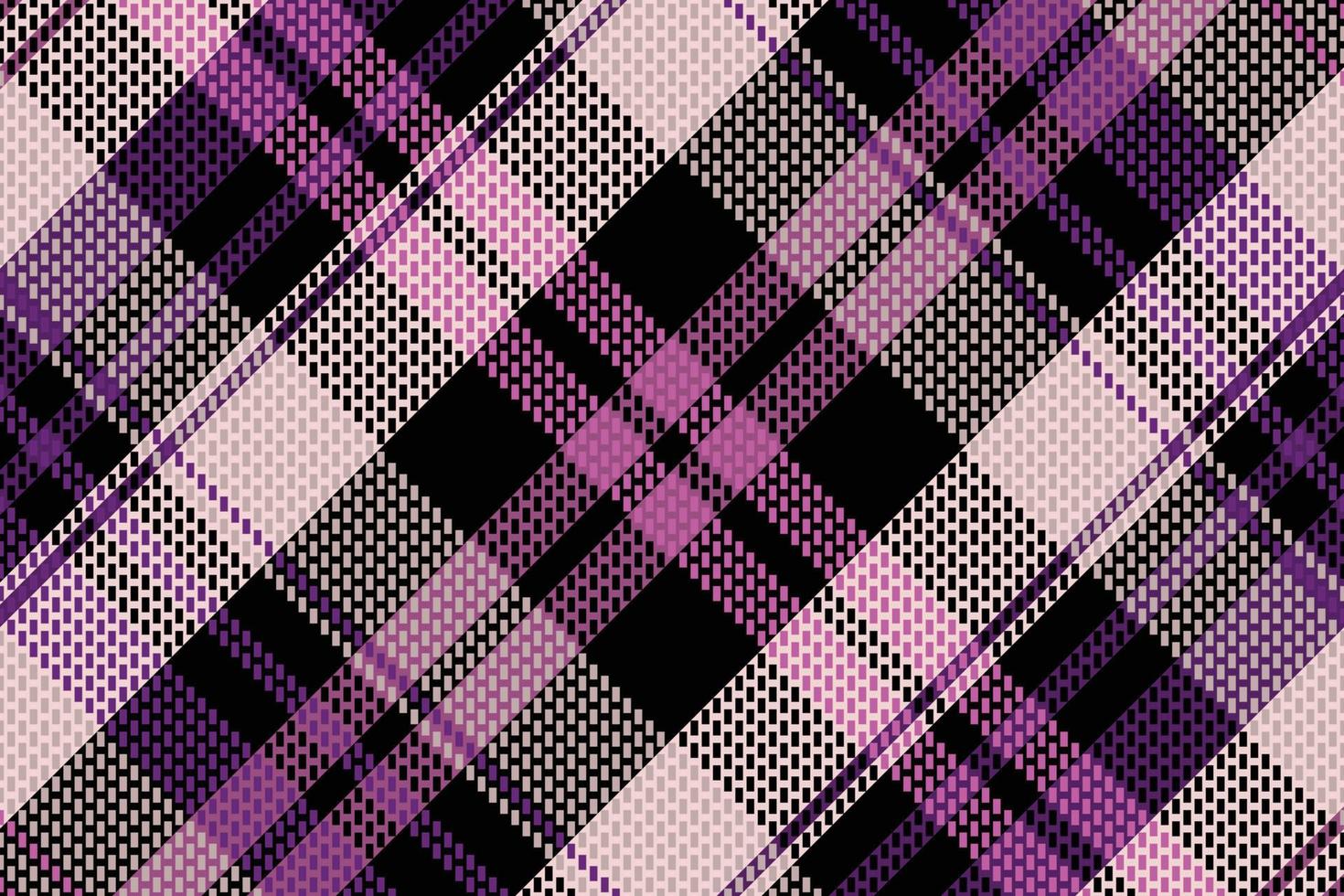 Tartan plaid pattern with dark color. vector