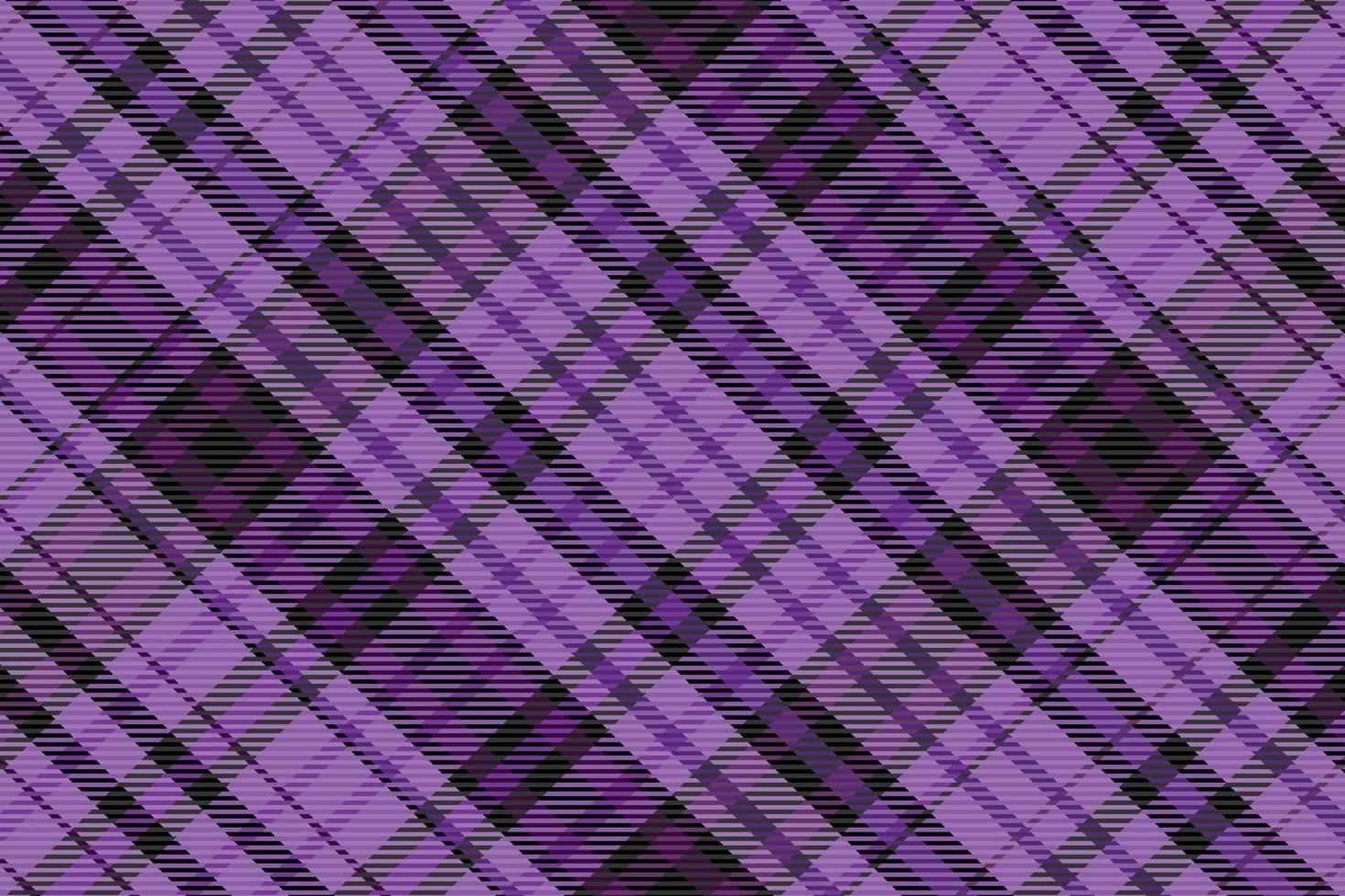 Tartan plaid pattern with dark color. vector