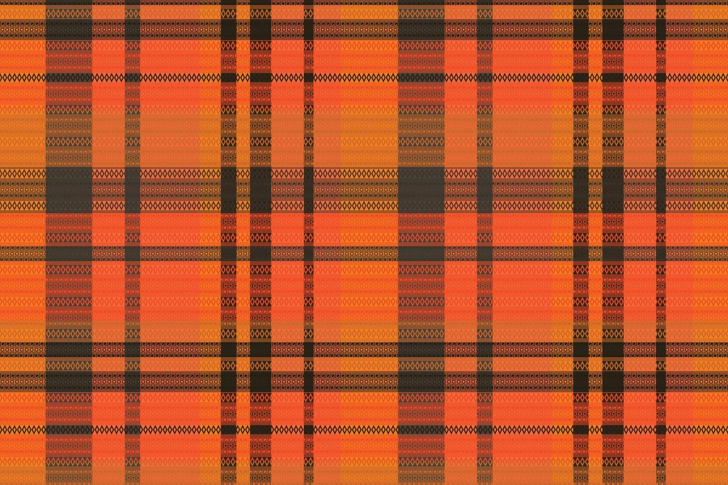 Tartan plaid pattern with dark color. vector