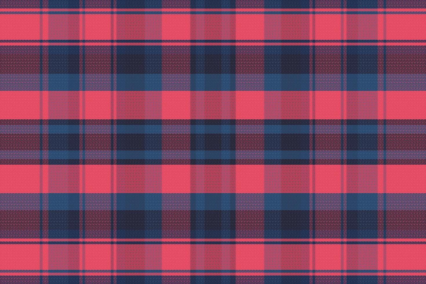 Tartan plaid pattern with dark color. vector