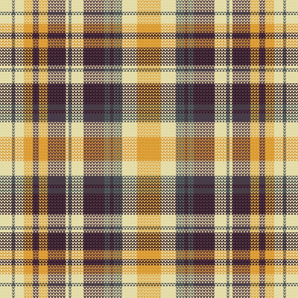 Tartan plaid pattern with dark color. vector