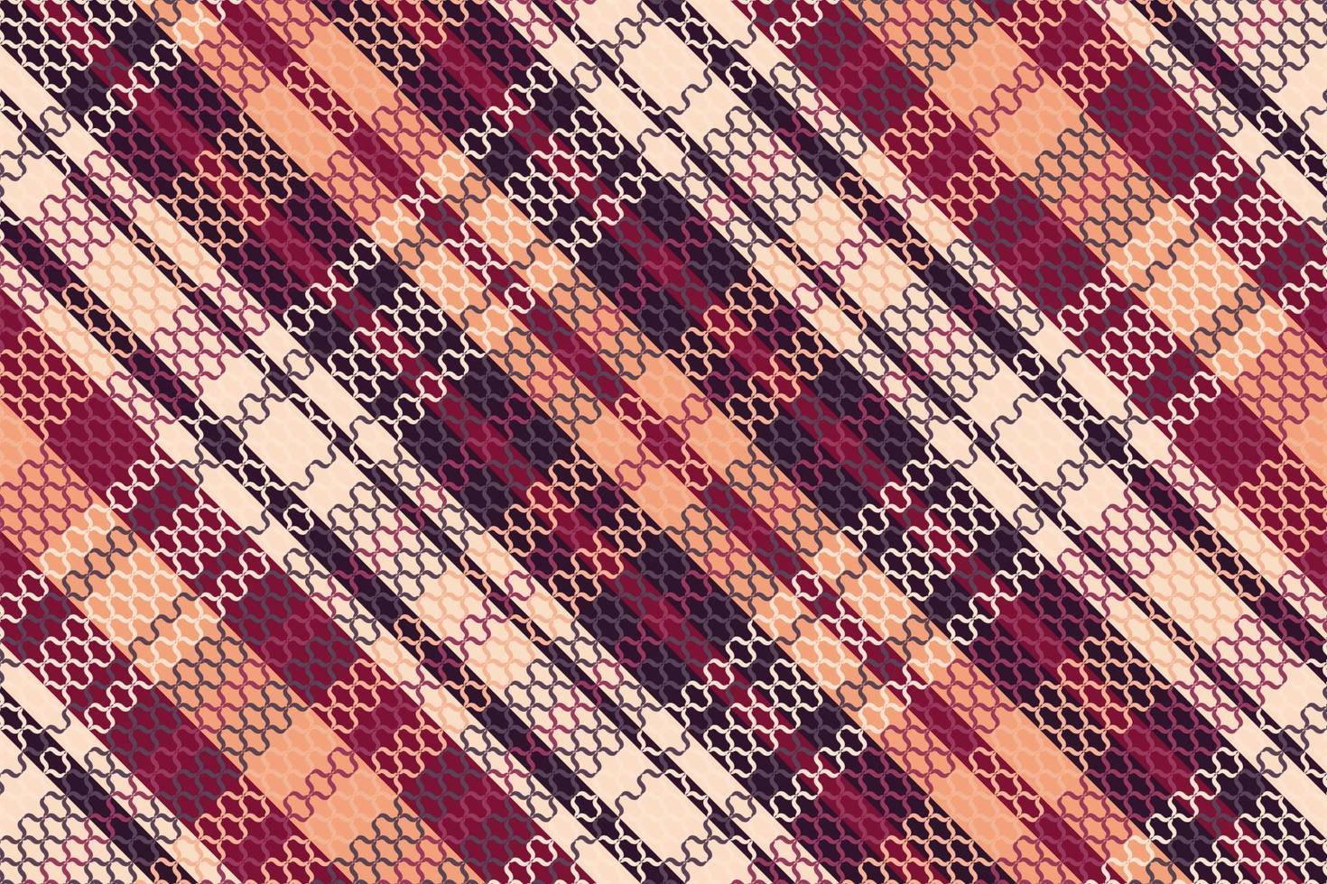 Tartan plaid pattern with dark color. vector