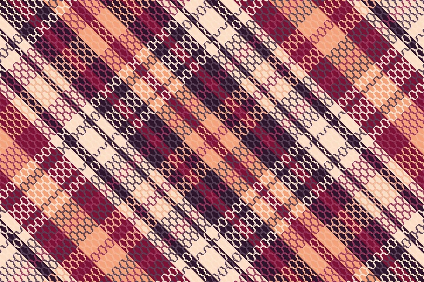 Tartan plaid pattern with dark color. vector