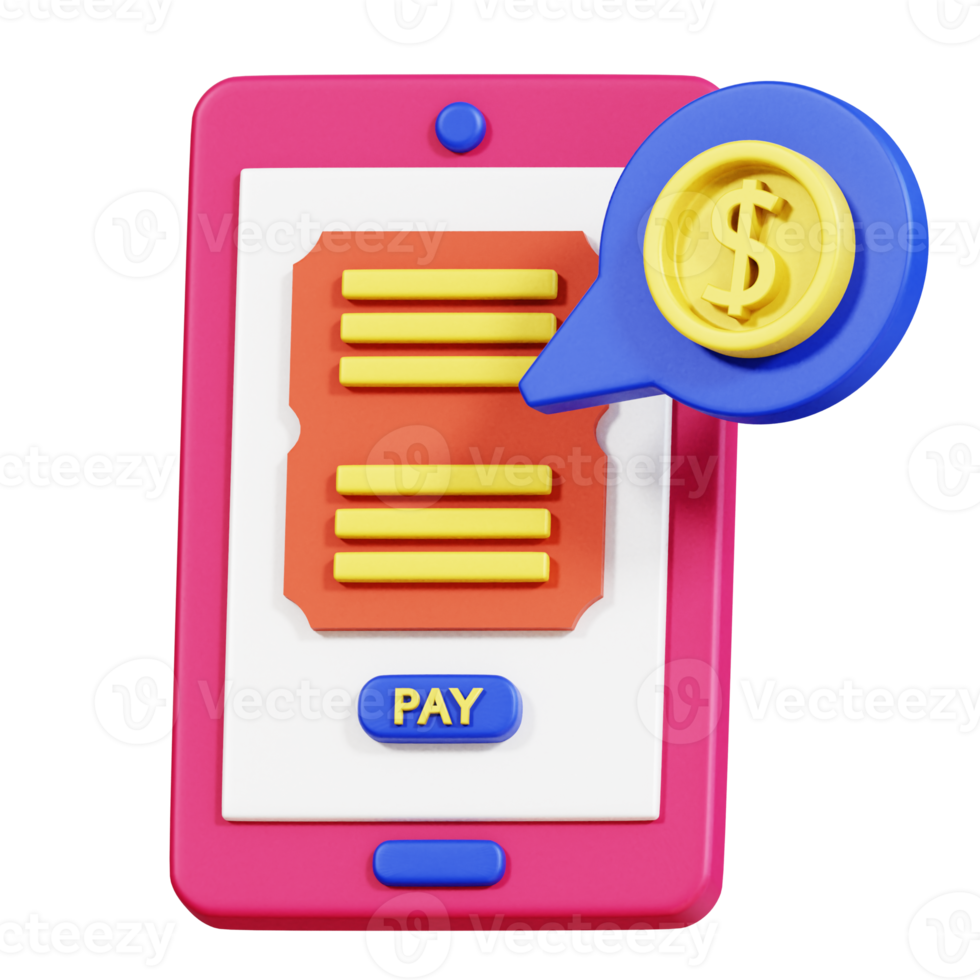 icône 3d de transaction de paiement png
