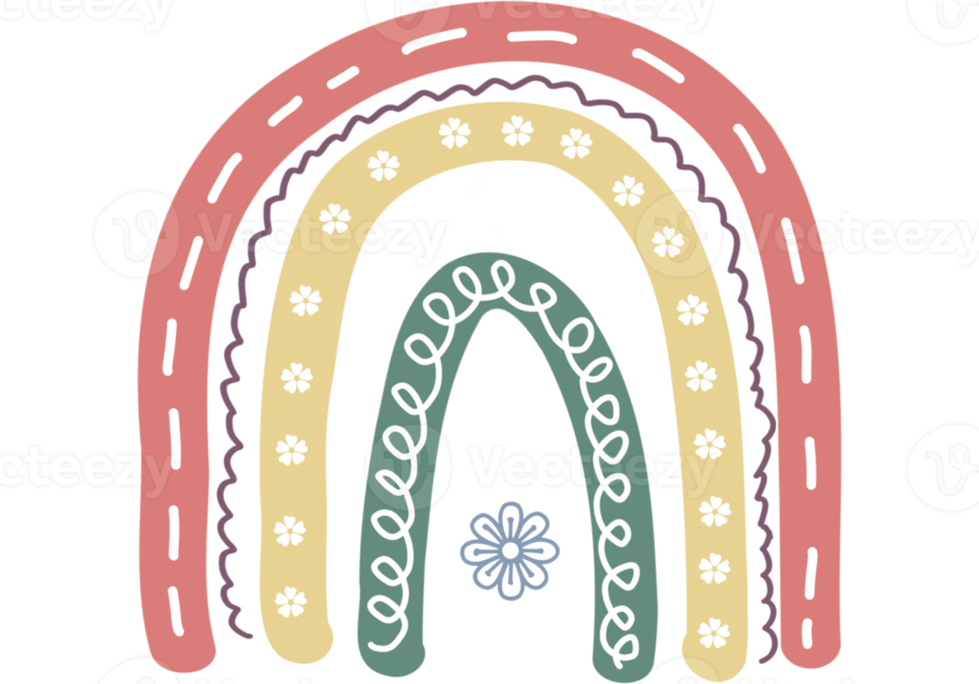 bonito arco-íris colorido png