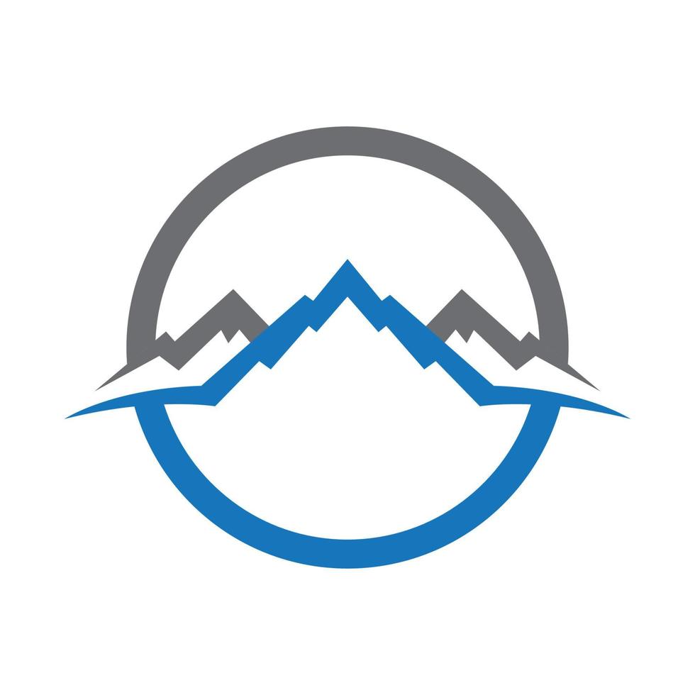 logotipo de icono de montaña vector