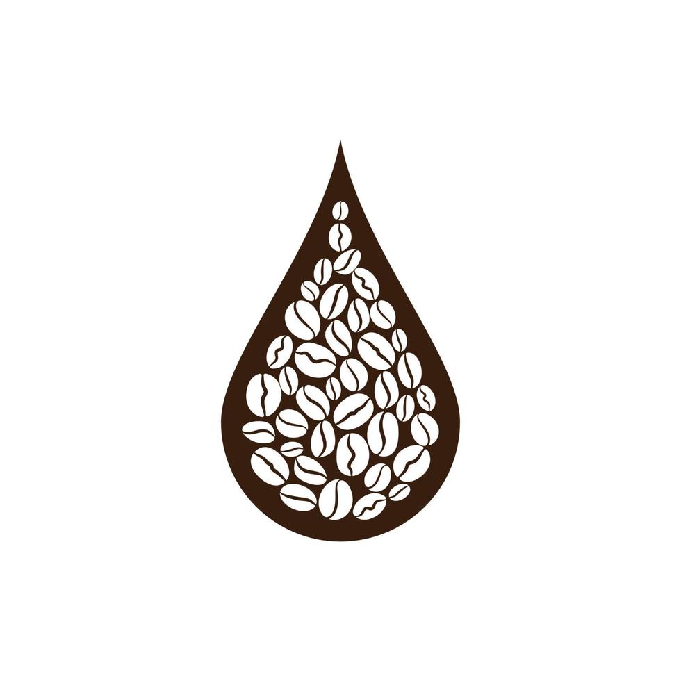 vector de icono de grano de café