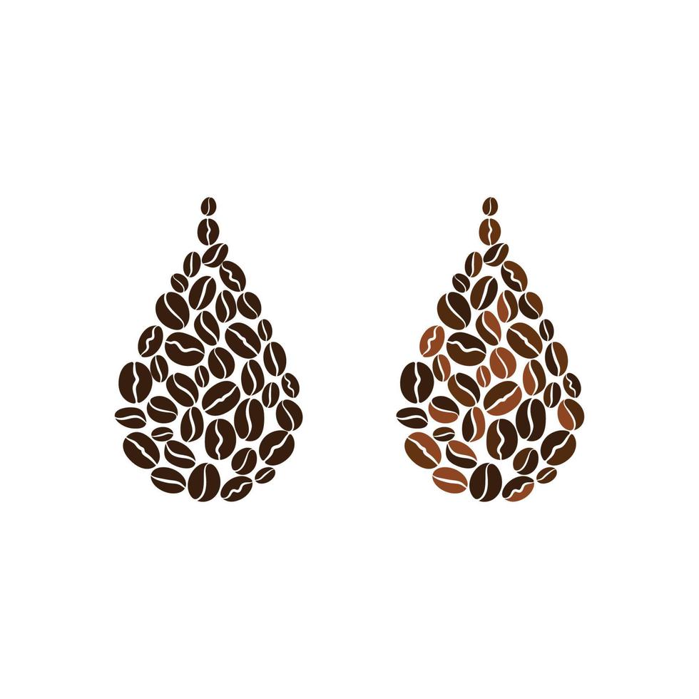 coffee bean icon vector