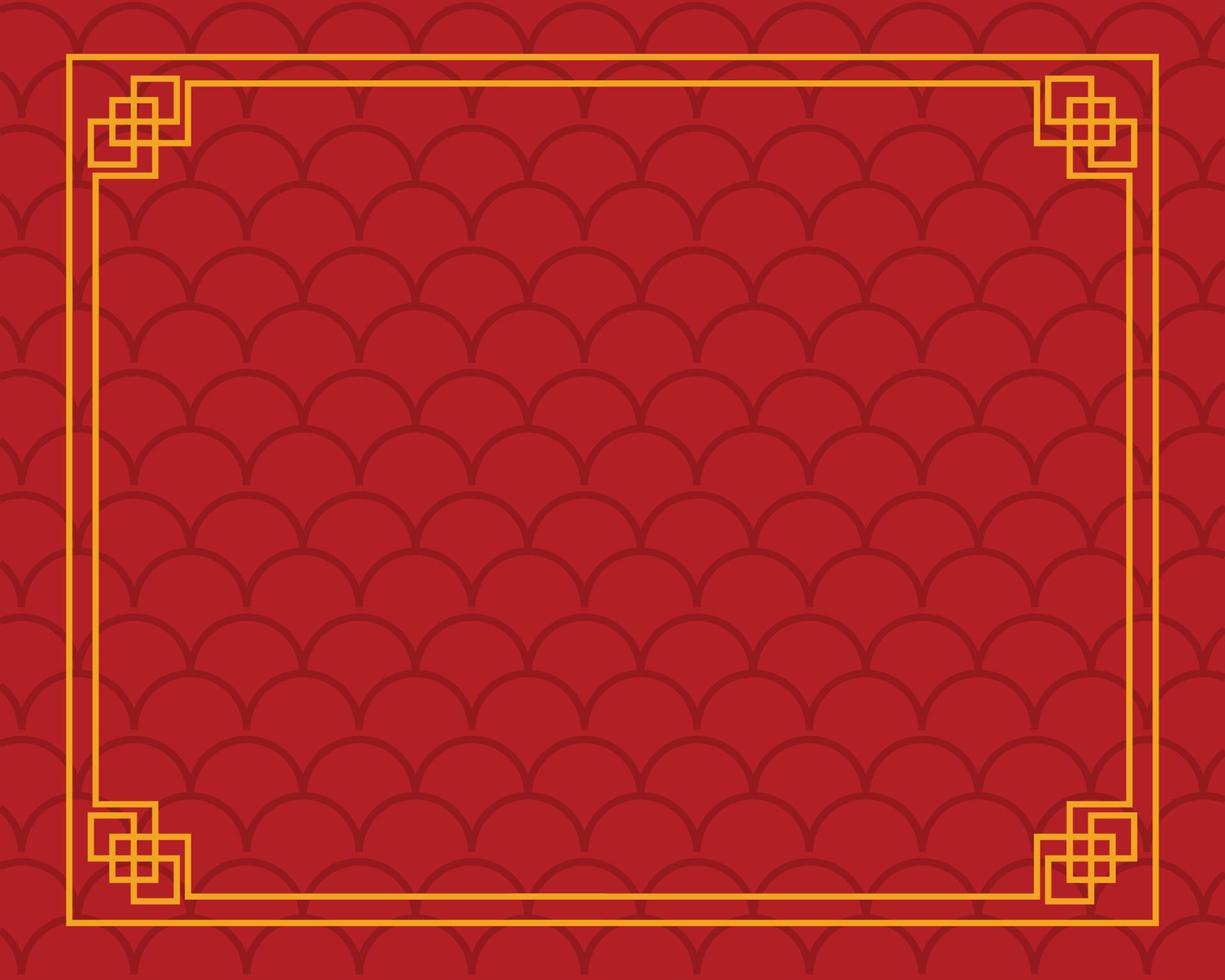 Chinese border design vector