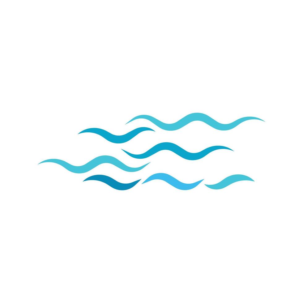 Water wave icon vector