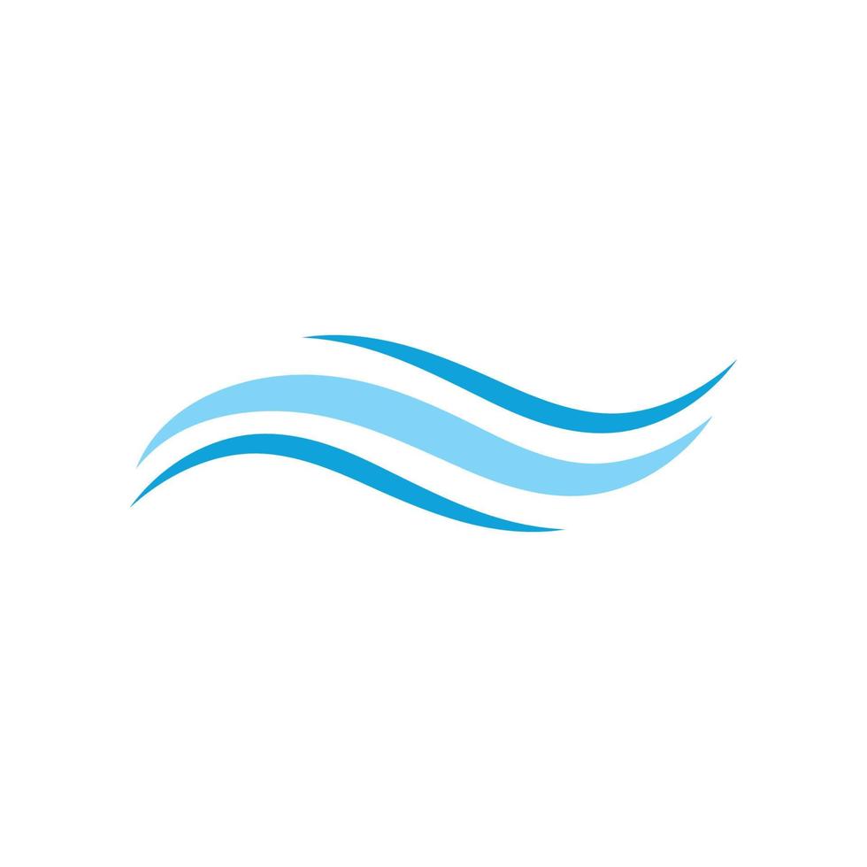 Water wave icon vector