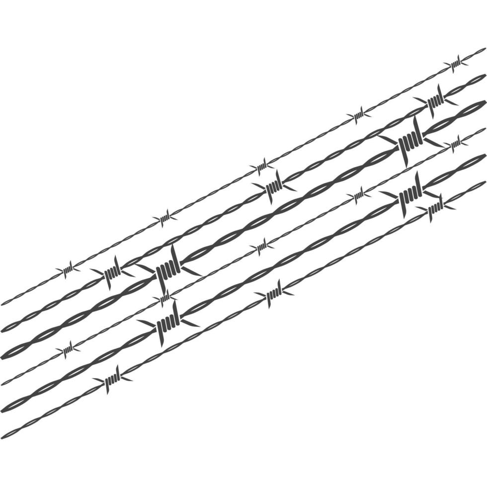 barbed wire vector illustration