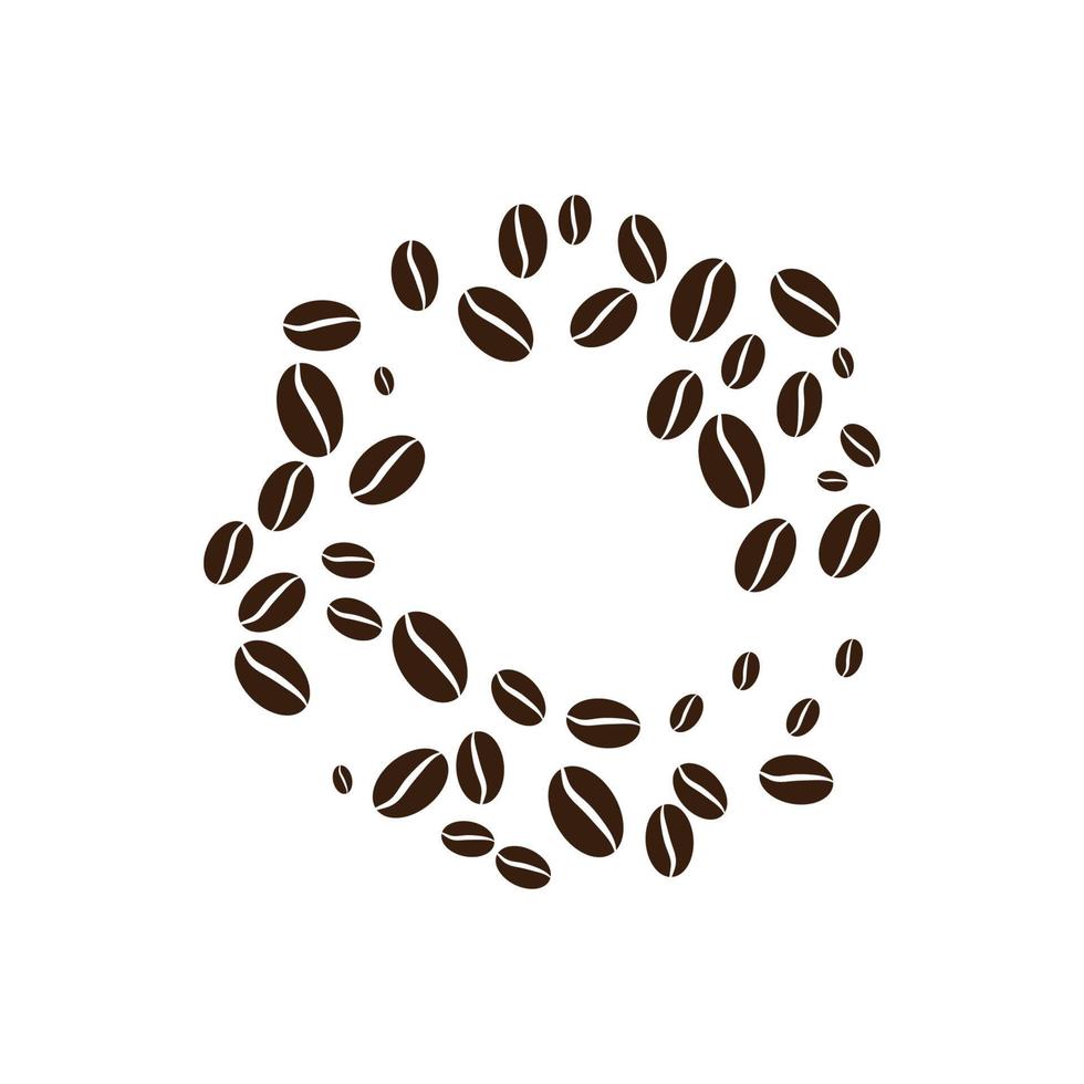 vector de icono de grano de café