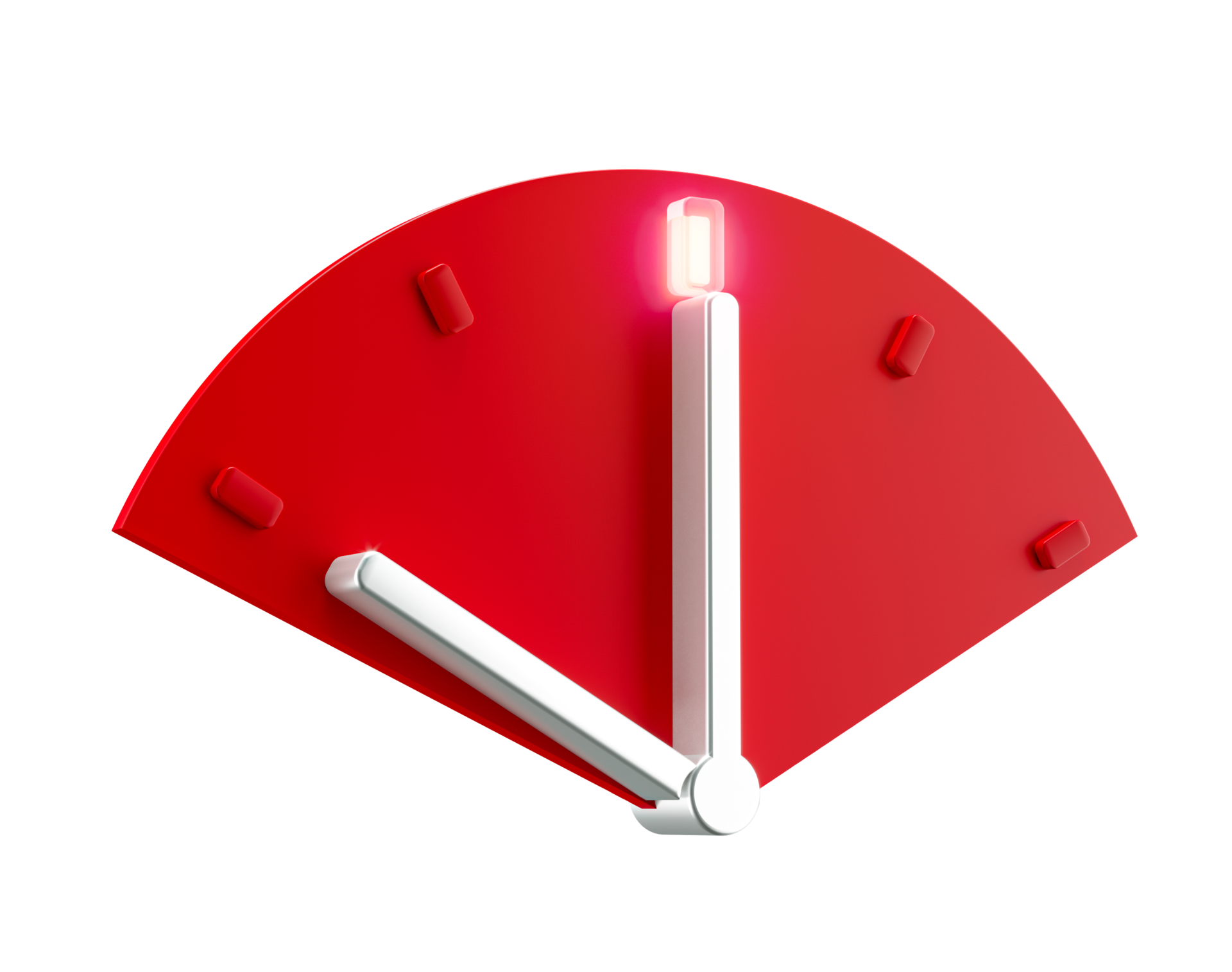 Red clock stopwatch 3d illustration 17395126 PNG