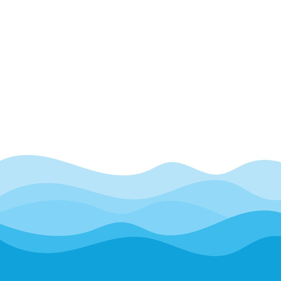 Abstract Water wave design background vector