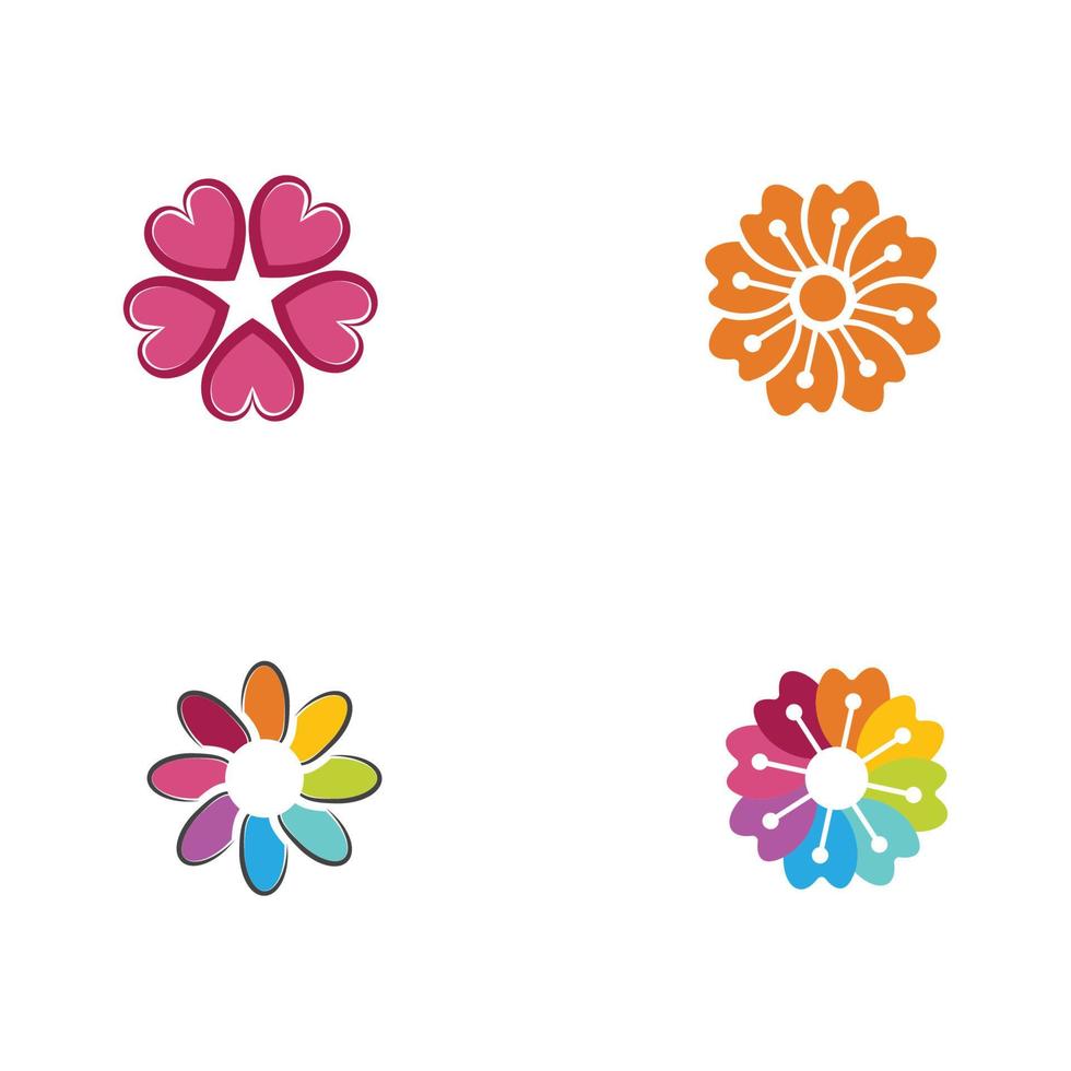 diseño de icono de vector de flor