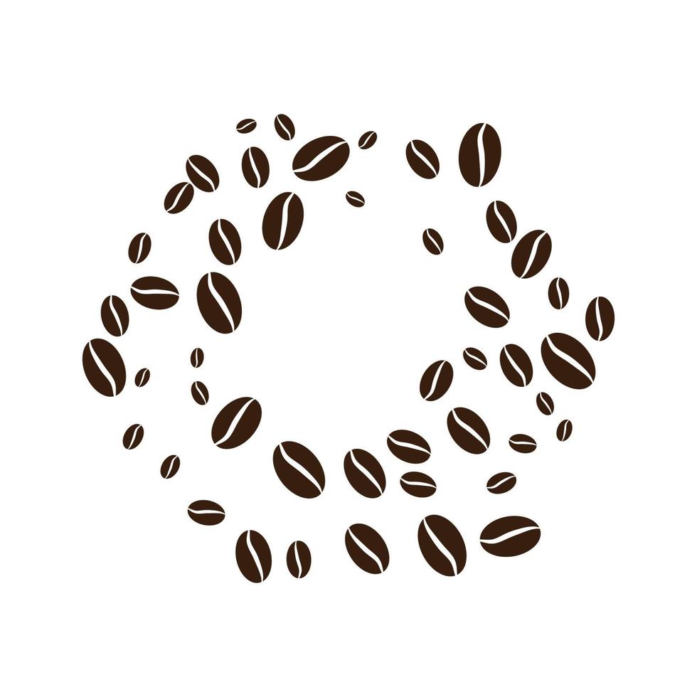 vector de icono de grano de café