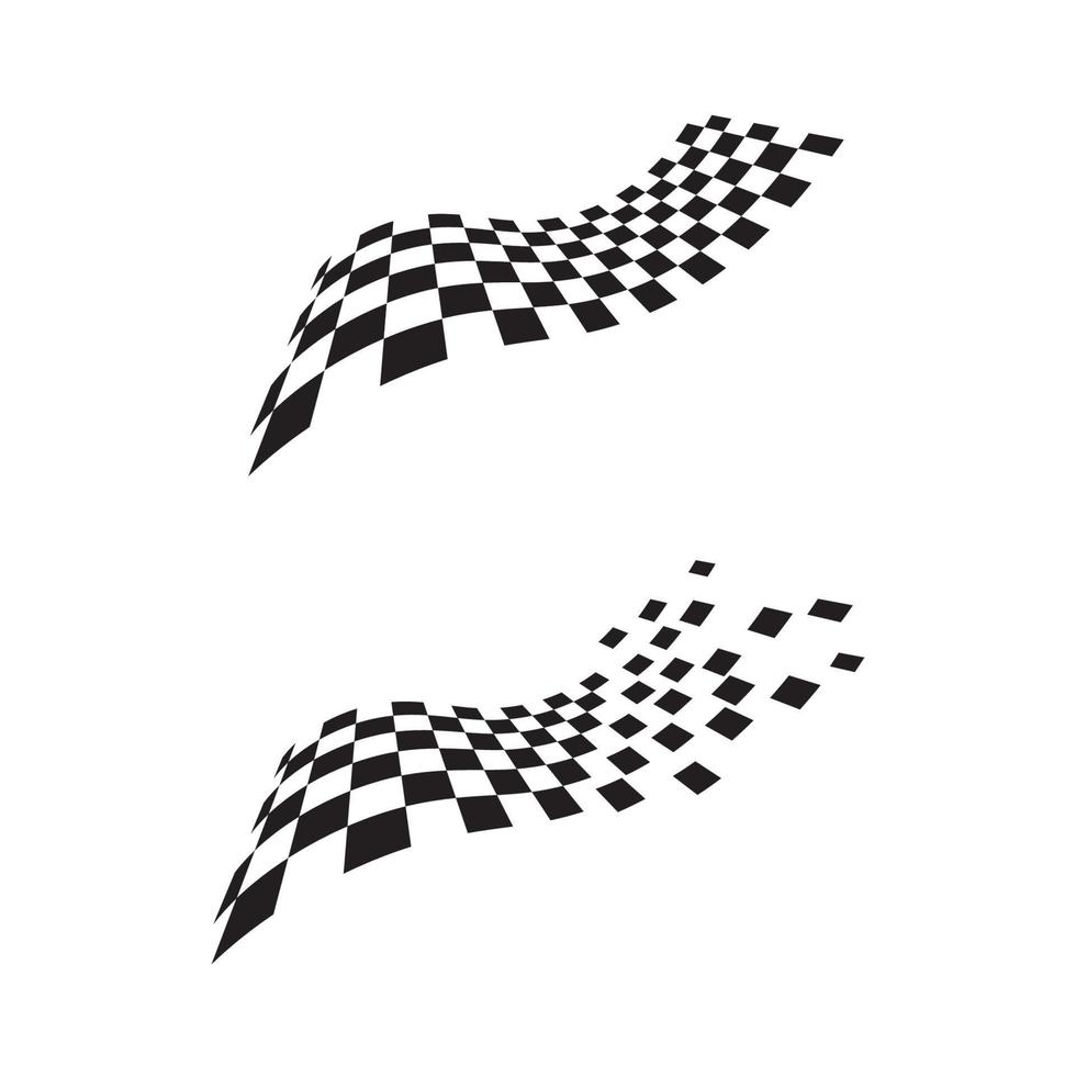Race flag icon design vector