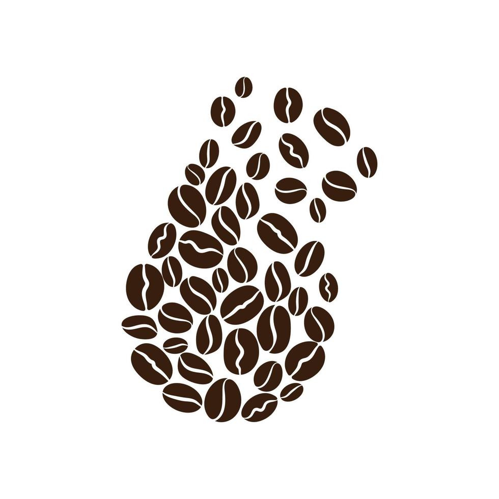 vector de icono de grano de café