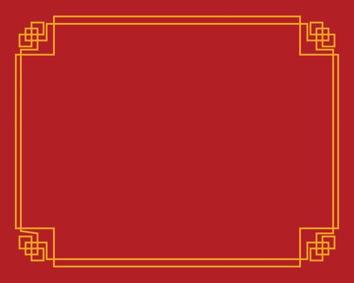 diseño de la frontera china vector