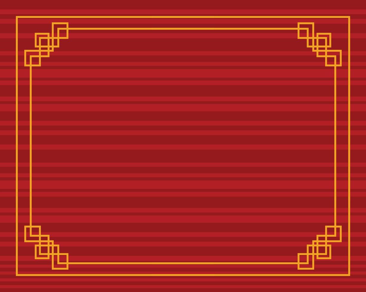 Chinese border design vector
