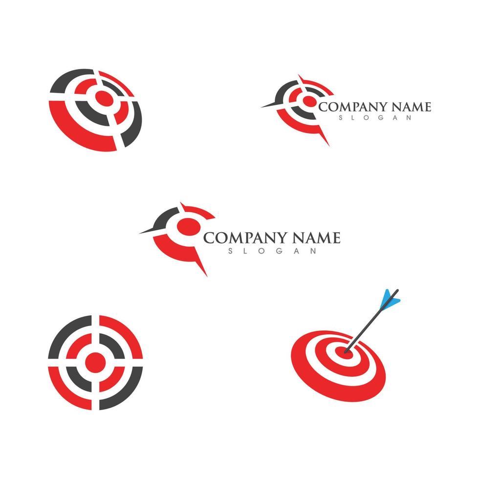 diseño de ilustración de icono de logotipo de destino vector