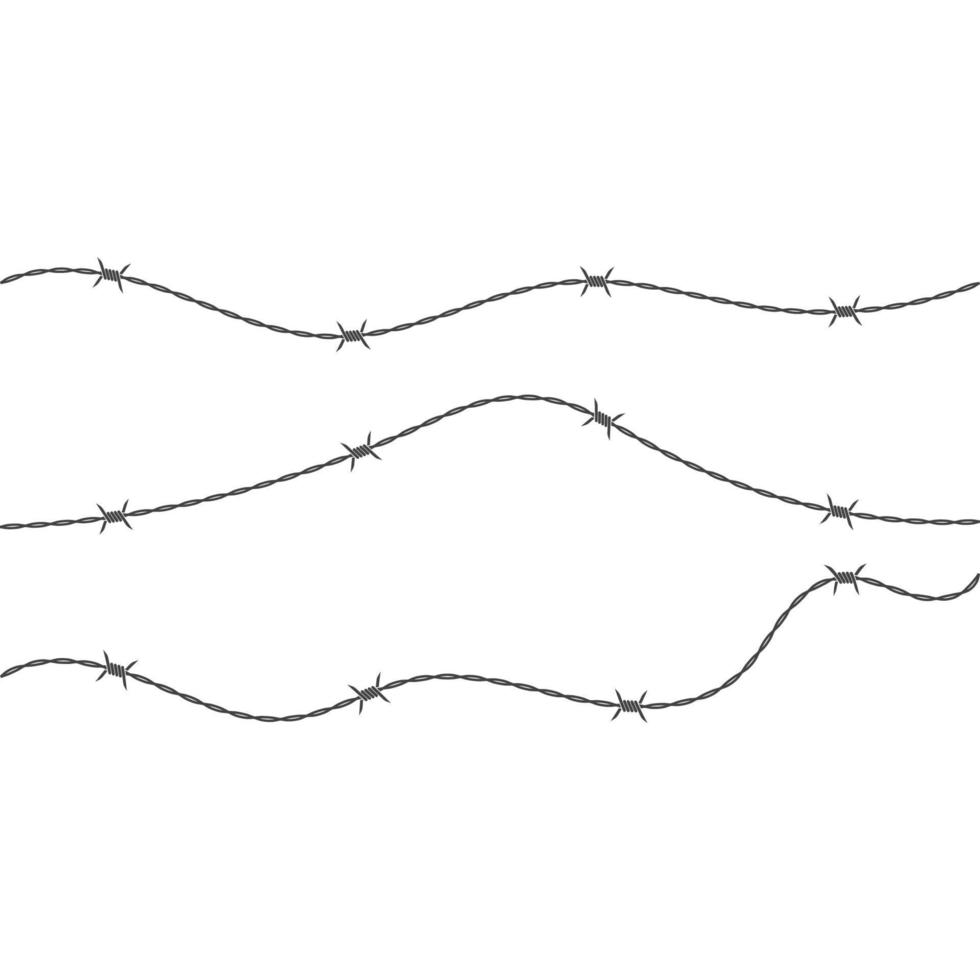 barbed wire vector illustration