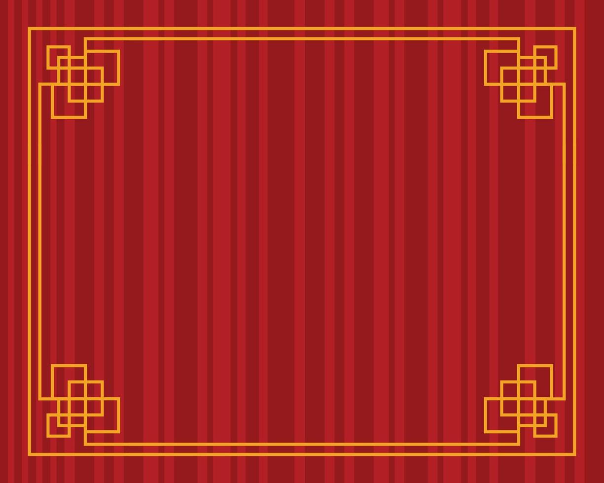 Chinese border design vector