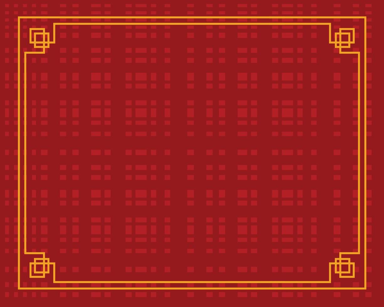 Chinese border design vector