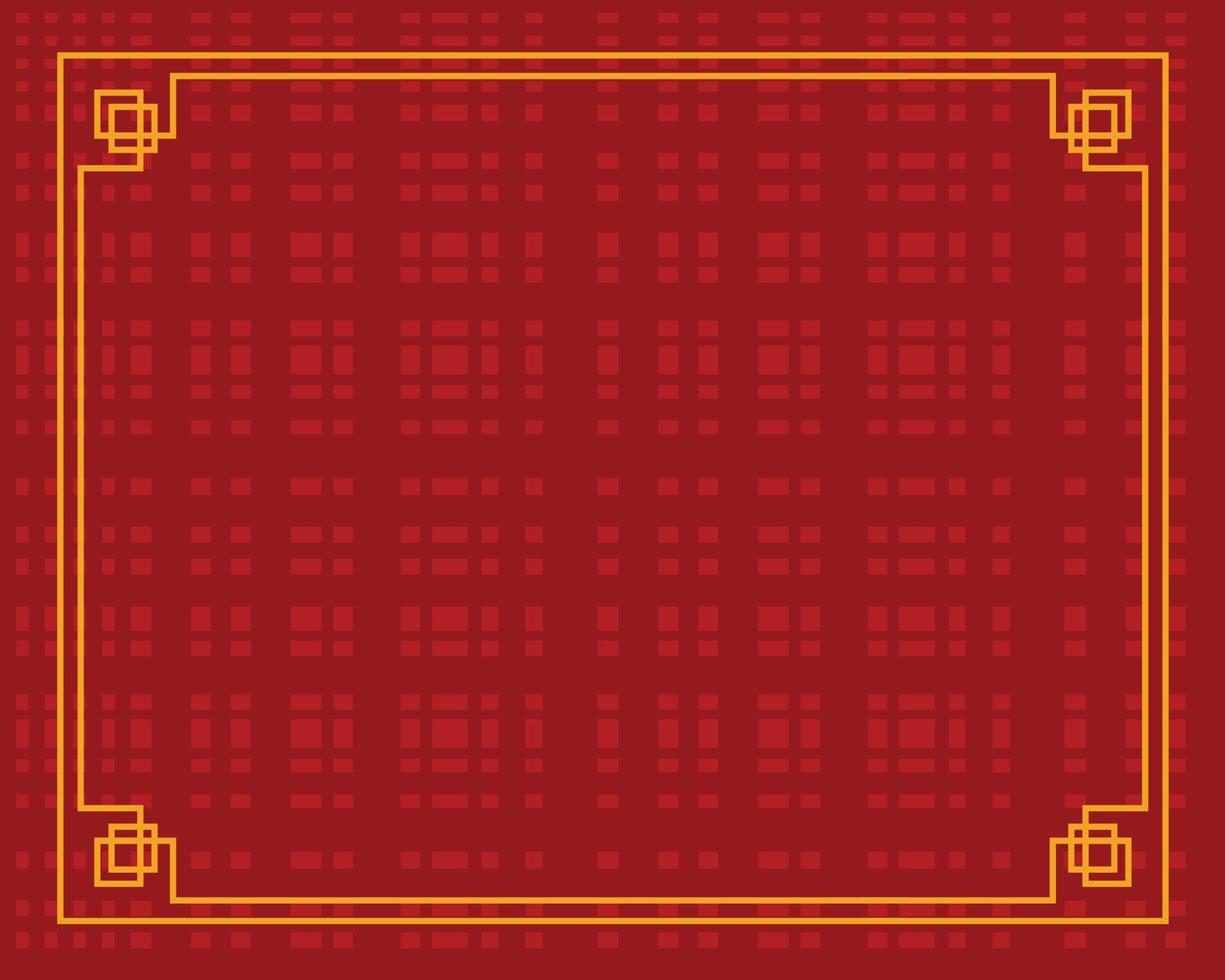 diseño de la frontera china vector