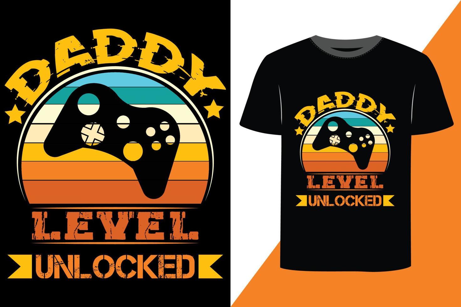 Gaming print ready t-shirt design vector