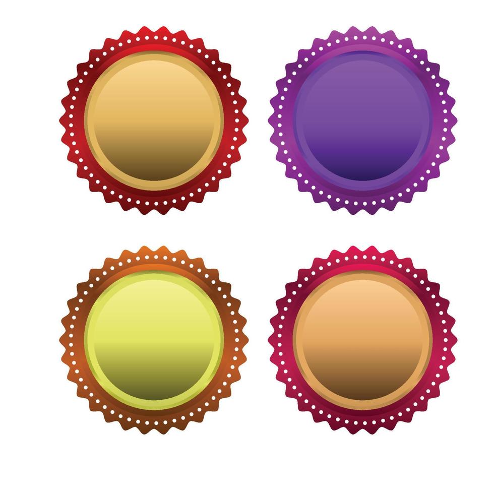 Set of stylish web star icons vector