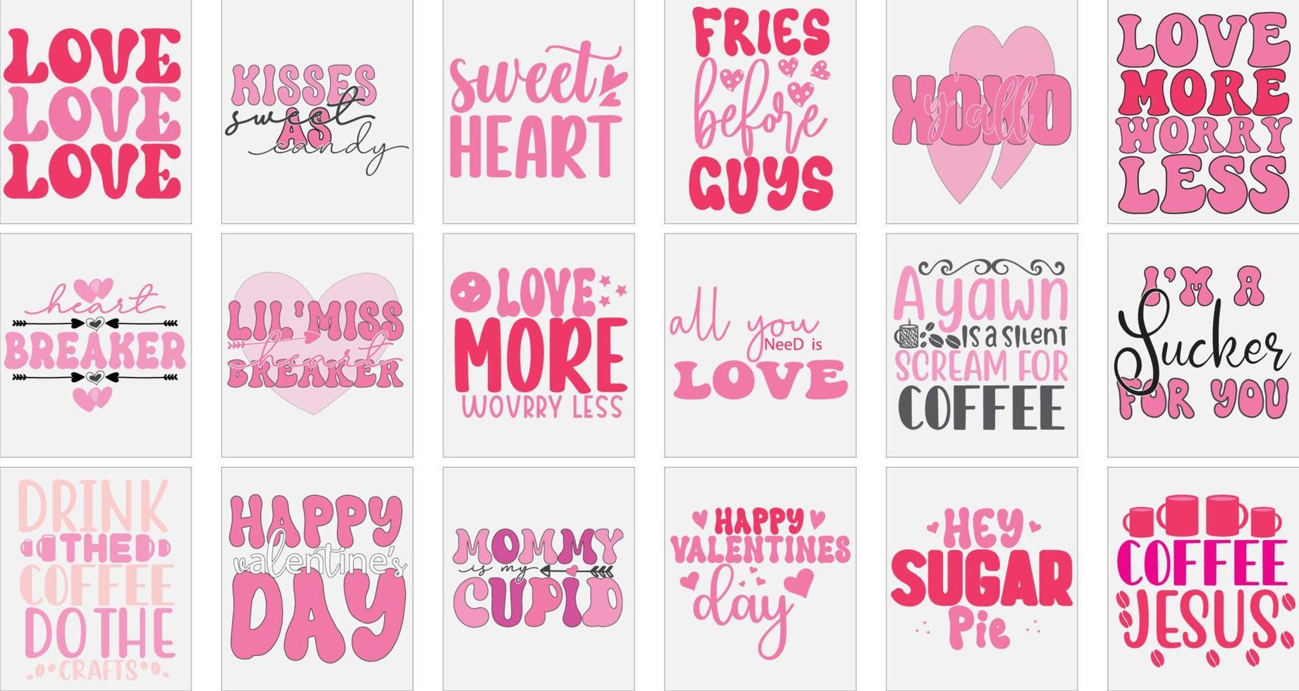 Valentine Svg Bundle vector