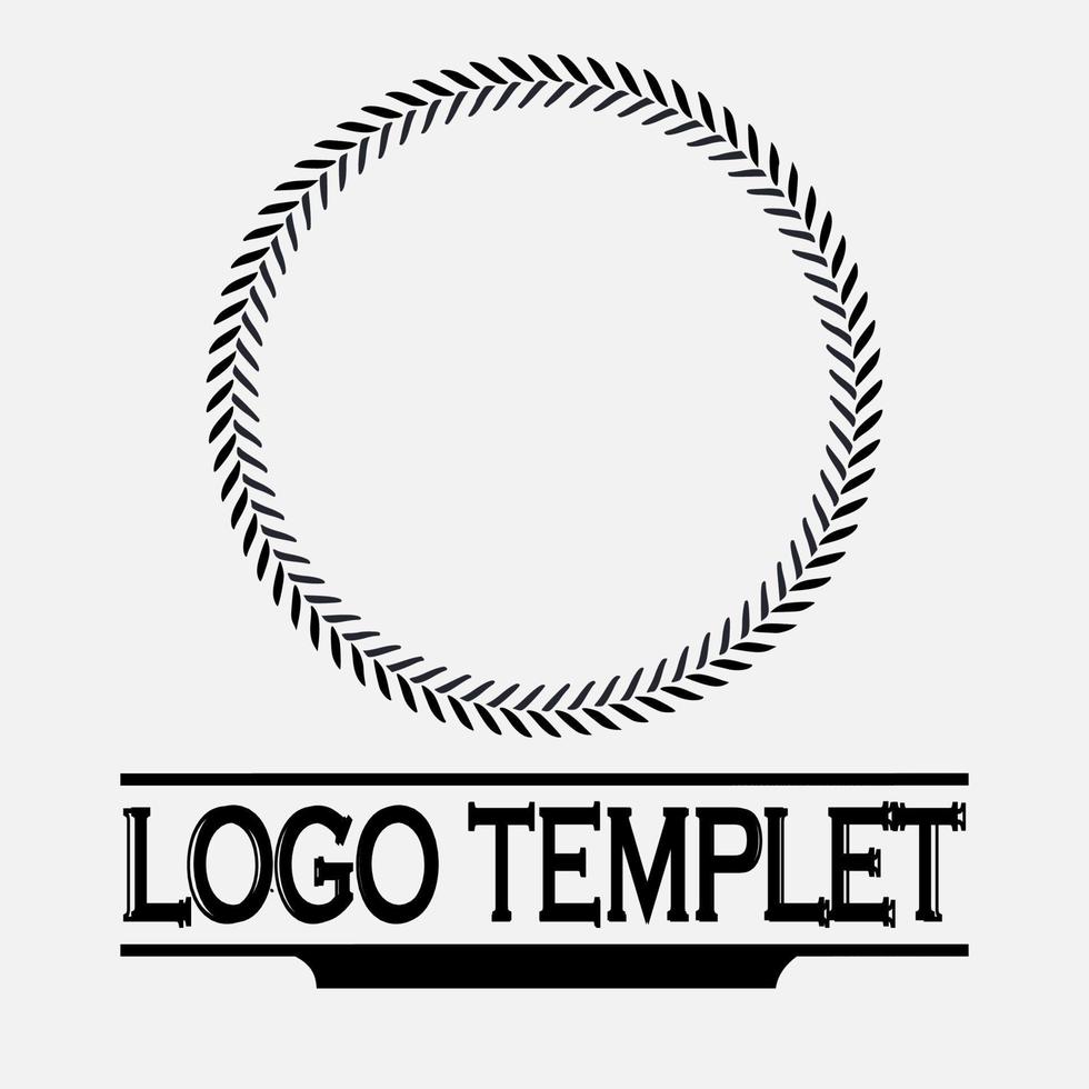 logo frame circle image vector