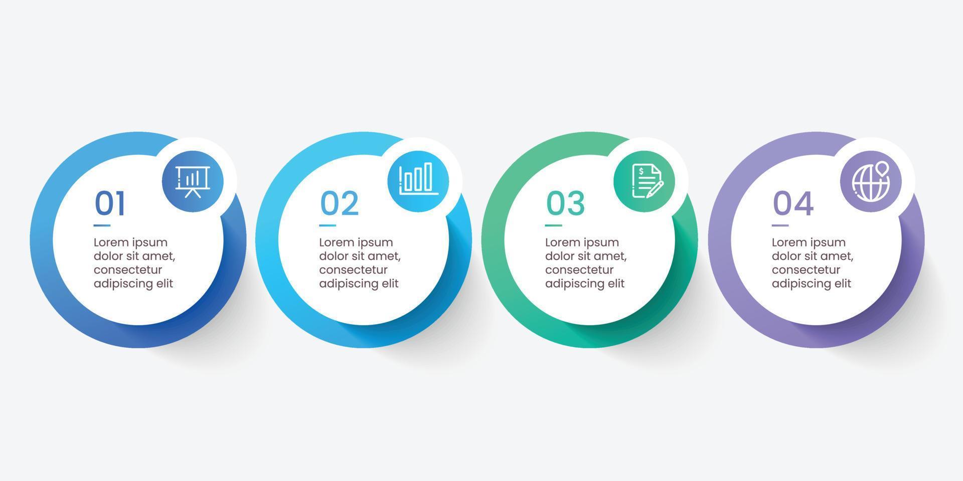 Business infographic template design vector