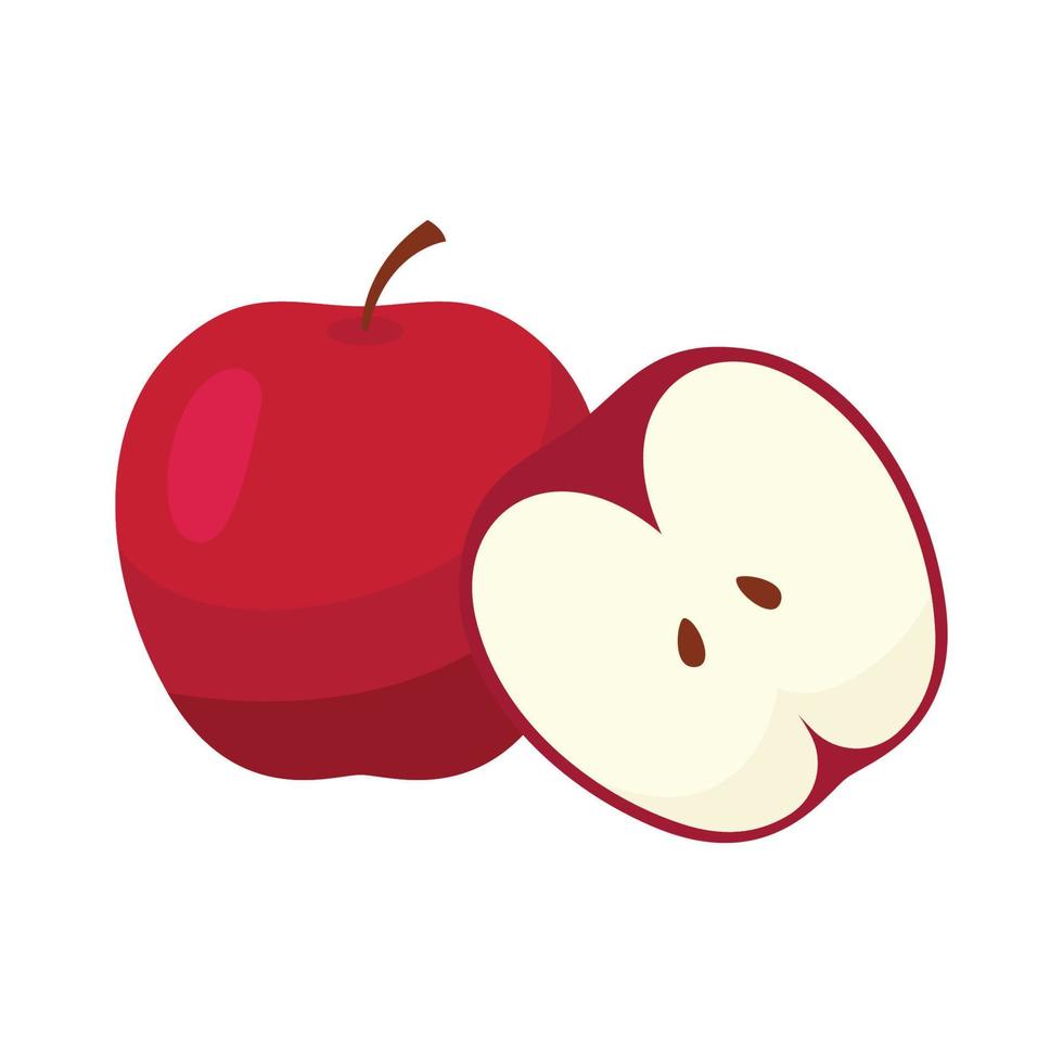 Apple fruit icon. Apple fruit vector